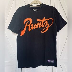Runtz Short Sleeve Black‎ Cotton TShirt Size S